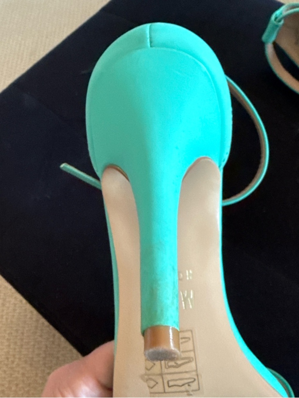 Mix No. 6 mint color Open-Toe Ankle-Strap Heels - Picture 5 of 6